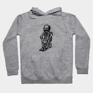 sad skeleton Hoodie